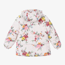 Monnalisa-Teen Girls Ivory Puffer Jacket | Childrensalon Outlet