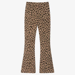 Monnalisa-Брюки-клеш с леопардовым принтом | Childrensalon Outlet