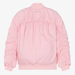 Monnalisa-جاكيت بومبر لون زهري للمراهقات | Childrensalon Outlet