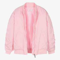 Monnalisa-جاكيت بومبر لون زهري للمراهقات | Childrensalon Outlet