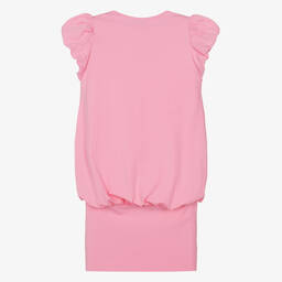 موناليزا-فستان قطن جيرسي لون زهري للمراهقات | Childrensalon Outlet