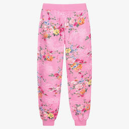 Monnalisa-Розовые хлопковые джоггеры для девочек-подростков | Childrensalon Outlet