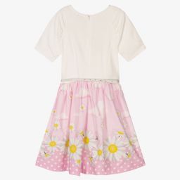 موناليزا-فستان تينز فيسكوز جيرسي لون زهري | Childrensalon Outlet