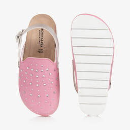 Monnalisa-Розовые сандалии со стразами для подростков | Childrensalon Outlet