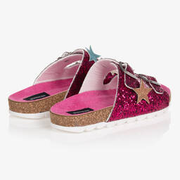 Monnalisa-Розовые сандалии с блестящими ремешками | Childrensalon Outlet