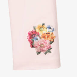 Monnalisa-Розовые легинсы для девочек-подростков | Childrensalon Outlet