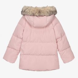 Monnalisa-Розовый пуховик для подростков | Childrensalon Outlet