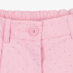 Monnalisa-Teen Girls Pink Rhinestone Trousers | Childrensalon Outlet