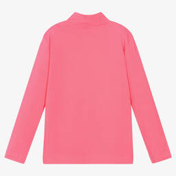 Monnalisa-Teen Girls Pink Roll Neck Top | Childrensalon Outlet