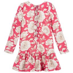 Monnalisa Шик-Teen Girls Pink Rose Dress | Childrensalon Outlet