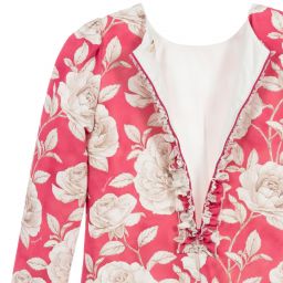Monnalisa Шик-Teen Girls Pink Rose Dress | Childrensalon Outlet