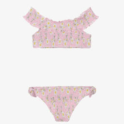 Monnalisa-Розовое бикини с рюшами для подростков | Childrensalon Outlet