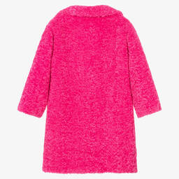 موناليزا-معطف فليس لون زهري تينز بناتي | Childrensalon Outlet