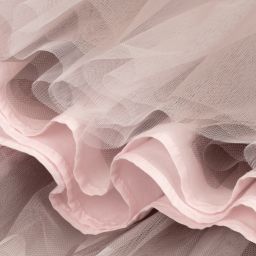 Monnalisa-Розовое платье из тюля для подростков | Childrensalon Outlet