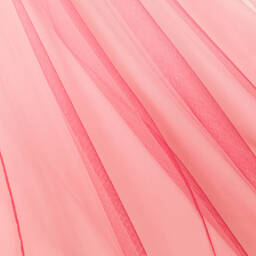 موناليزا Chic-فستان تينز بناتي تول مزين بكشكش لون زهري | Childrensalon Outlet