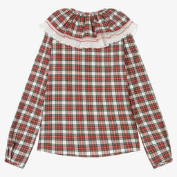 Monnalisa-Блузка в красную клетку | Childrensalon Outlet