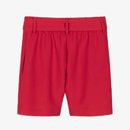 Monnalisa-Teen Girls Red Shorts | Childrensalon Outlet