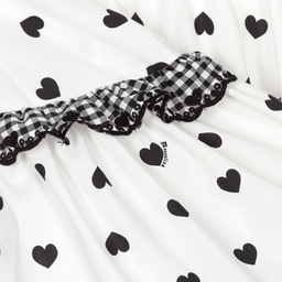 Monnalisa-Бело-черная юбка для девочек-подростков | Childrensalon Outlet