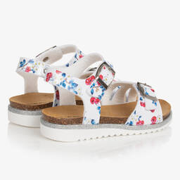 Monnalisa-Белые сандалии с вишнями | Childrensalon Outlet