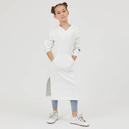 Monnalisa-Teen Girls White Leather Trainers | Childrensalon Outlet