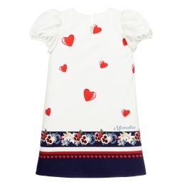Monnalisa-Teen Ivory Disney Shift Dress | Childrensalon Outlet