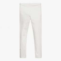 Monnalisa-Кремовые легинсы для подростков | Childrensalon Outlet