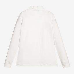 Monnalisa-Кремовый топ с высоким воротником для подростков | Childrensalon Outlet