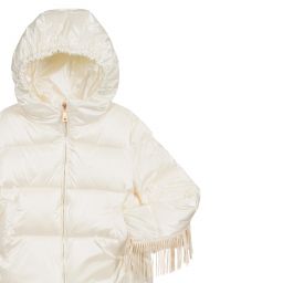 Monnalisa-Teen Ivory Puffer Jacket | Childrensalon Outlet