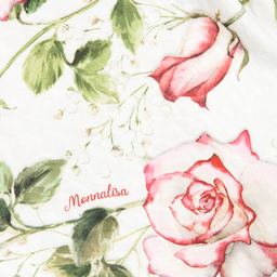 موناليزا Chic-تنورة  لون عاجي و أحمر بطبعة ورود | Childrensalon Outlet