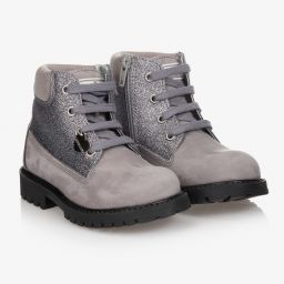 Monnalisa-Teen Leather Glitter Boots | Childrensalon Outlet
