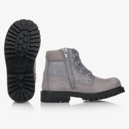 Monnalisa-Teen Leather Glitter Boots | Childrensalon Outlet