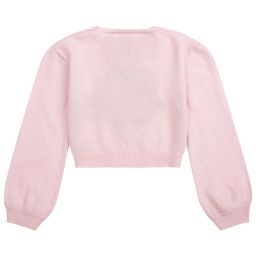 Monnalisa Шик-Teen Pink Cropped Sweater | Childrensalon Outlet