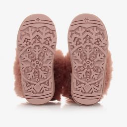 Monnalisa-Teen Pink Faux Fur Boots | Childrensalon Outlet