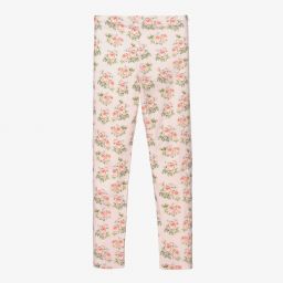 Monnalisa-Teen Pink Floral Leggings | Childrensalon Outlet