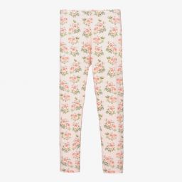 Monnalisa-Teen Pink Floral Leggings | Childrensalon Outlet