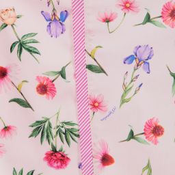 Monnalisa-Розовое платье миди с цветочным рисунком для подростков | Childrensalon Outlet