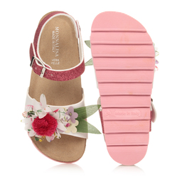 Monnalisa-Teen Pink Flower Sandals | Childrensalon Outlet