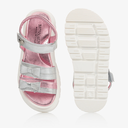Monnalisa-Teen Pink Leather Sandals | Childrensalon Outlet