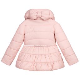 Monnalisa Couture-Teen Pink Puffer Coat  | Childrensalon Outlet