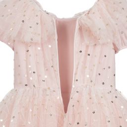 Monnalisa Кутюр-Teen Pink Tulle & Sequin Dress | Childrensalon Outlet