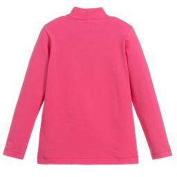 Monnalisa-Teen Pink Turtle Neck Top | Childrensalon Outlet