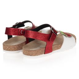 Monnalisa-Teen Red Strawberry Sandals | Childrensalon Outlet