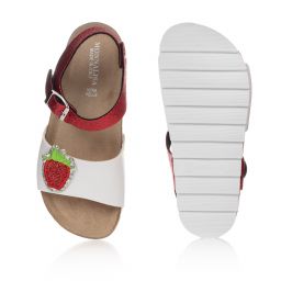 Monnalisa-Teen Red Strawberry Sandals | Childrensalon Outlet