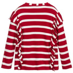 Monnalisa-Teen Red Striped Disney Top | Childrensalon Outlet