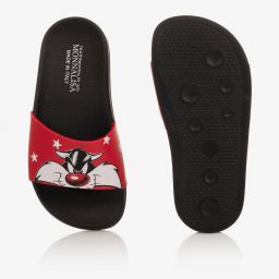 Monnalisa-Teen Red Sylvester Sliders | Childrensalon Outlet