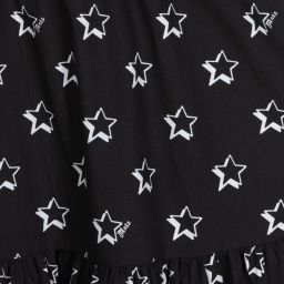 Monnalisa-Черное хлопковое платье для подростков | Childrensalon Outlet