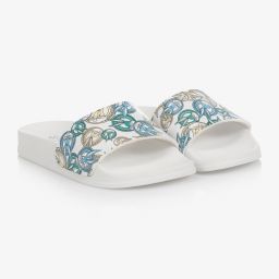 Monnalisa-Teen White Bugs Bunny Sliders | Childrensalon Outlet