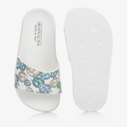 Monnalisa-Teen White Bugs Bunny Sliders | Childrensalon Outlet