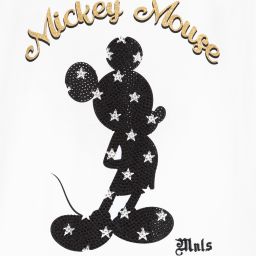 Monnalisa-Teen White Mickey Mouse Top | Childrensalon Outlet