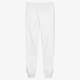 Monnalisa-Teen White Roses Joggers | Childrensalon Outlet